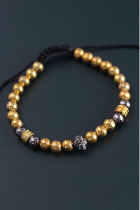 Doğal Taş çember Model Gold Ve Füme Renk Asansörlü Erkek Bileklik Doğal Taş çember Model Gold Ve Füme Renk Asansörlü Erkek Bileklik