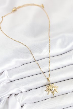 316l çelik Güneş Model Gold Renk Kadın Kolye 316l çelik Güneş Model Gold Renk Kadın Kolye