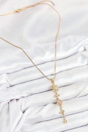 316l çelik Zirkon Taşlı Güneş Ve Ay Enerji Model Gold Renk Kadın Kolye 316l çelik Zirkon Taşlı Güneş Ve Ay Enerji Model Gold Renk Kadın Kolye