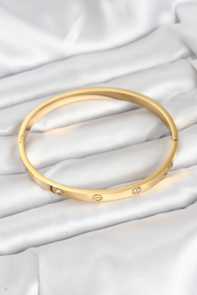 316l çelik Gold Renk Zirkon Taşlı 65 Mm Kadın Kelepçe Bileklik 316l çelik Gold Renk Zirkon Taşlı 65 Mm Kadın Kelepçe Bileklik