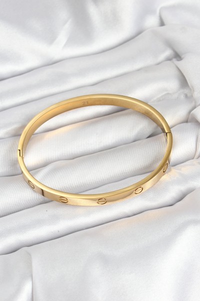 316l çelik Gold Renk 65 Mm Kadın Kelepçe Bileklik 316l çelik Gold Renk 65 Mm Kadın Kelepçe Bileklik