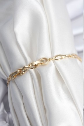 Pirinç Vip Seri Gold Renk Sıralı Damla Model Kadın Bileklik