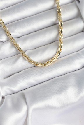 Pirinç Gold Renk 60 Cm Zincir Kadın Kolye Pirinç Gold Renk 60 Cm Zincir Kadın Kolye