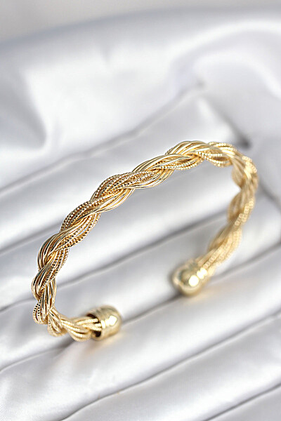 Burgu Zincir Model Gold Renk Kadın Vintage Bileklik Burgu Zincir Model Gold Renk Kadın Vintage Bileklik