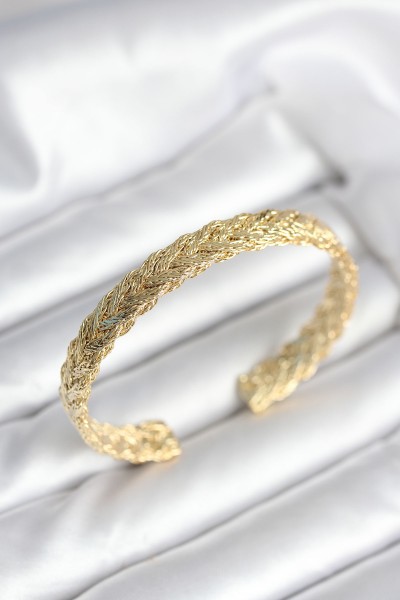 Ezme Zincir Model Gold Renk Kadın Bileklik Ezme Zincir Model Gold Renk Kadın Bileklik