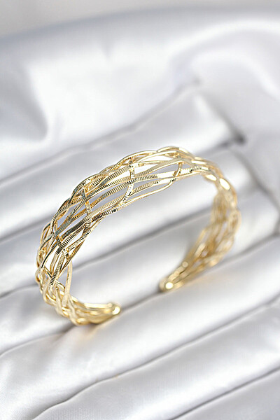 Gold Renk Pirinç Vintage Kadın Bileklik Gold Renk Pirinç Vintage Kadın Bileklik