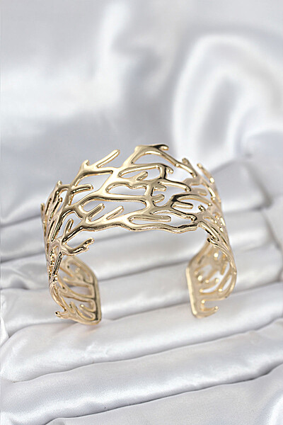 Pirinç Gold Renk Vintage Model Kadın Bileklik Pirinç Gold Renk Vintage Model Kadın Bileklik
