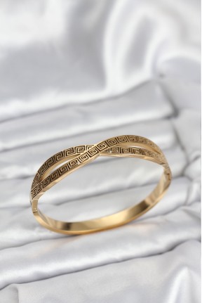 316l çelik Gold Renk Vintage Kadın Kelepçe Bileklik 316l çelik Gold Renk Vintage Kadın Kelepçe Bileklik