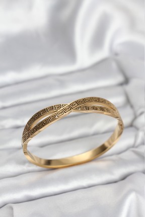 316l çelik Gold Renk Vintage Kadın Kelepçe Bileklik 316l çelik Gold Renk Vintage Kadın Kelepçe Bileklik