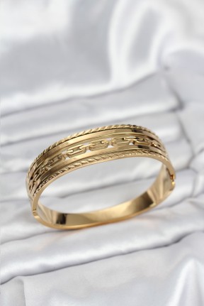 316l çelik Gold Renk Vintage Model Kadın Kelepçe Bileklik 316l çelik Gold Renk Vintage Model Kadın Kelepçe Bileklik
