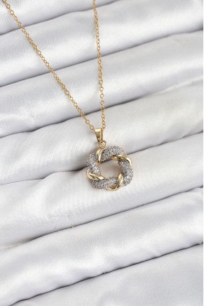 316l çelik Zincir Gold Renk Zirkon Taşlı Sarmal Model Kadın Kolye 316l çelik Zincir Gold Renk Zirkon Taşlı Sarmal Model Kadın Kolye