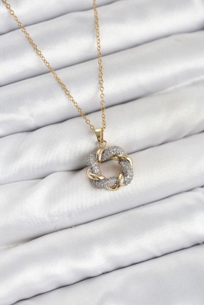 316l çelik Zincir Gold Renk Zirkon Taşlı Sarmal Model Kadın Kolye 316l çelik Zincir Gold Renk Zirkon Taşlı Sarmal Model Kadın Kolye
