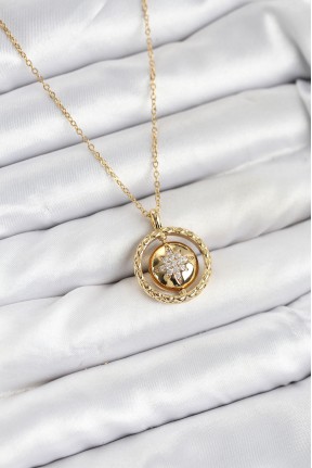 316l çelik Zincir Gold Renk Kutup Yıldızı Model Kadın Kolye 316l çelik Zincir Gold Renk Kutup Yıldızı Model Kadın Kolye