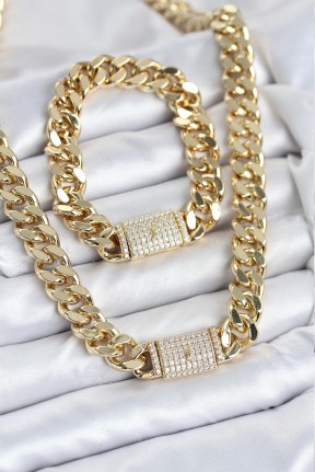 Xuping Gurmet Gold Renk Kolye Ve Bileklik Seti Xuping Gurmet Gold Renk Kolye Ve Bileklik Seti