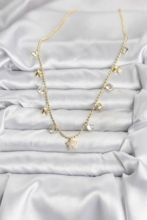 Pirinç Gold Renk Yıldız Model Kadın Kolye Pirinç Gold Renk Yıldız Model Kadın Kolye