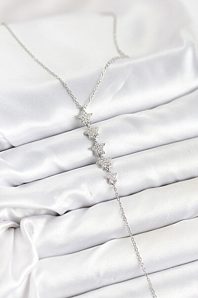 316l çelik Zincir Gümüş Renk Yıldız Model Y Kolye 316l çelik Zincir Gümüş Renk Yıldız Model Y Kolye