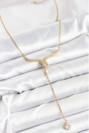 316l çelik Zincir Gold Renk Yılan Model Y Kolye 316l çelik Zincir Gold Renk Yılan Model Y Kolye