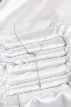 316l çelik Zincir Gümüş Renk Yıldız Model Y Kadın Kolye 316l çelik Zincir Gümüş Renk Yıldız Model Y Kadın Kolye