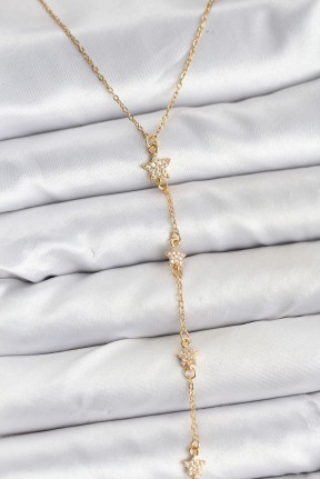 316l çelik Zincir Gold Renkli Yıldız Model Kadın Y Kolye 316l çelik Zincir Gold Renkli Yıldız Model Kadın Y Kolye