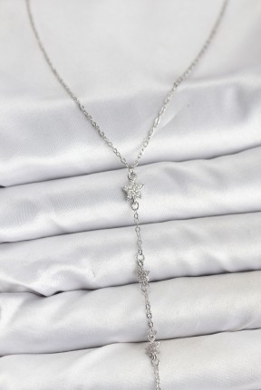 316l çelik Zincir Gümüş Renkli Yıldız Model Kadın Y Kolye 316l çelik Zincir Gümüş Renkli Yıldız Model Kadın Y Kolye