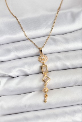 316l çelik Zincir Gold Renk Kutup Yıldızı Enerji Model Kadın Y Kolye 316l çelik Zincir Gold Renk Kutup Yıldızı Enerji Model Kadın Y Kolye