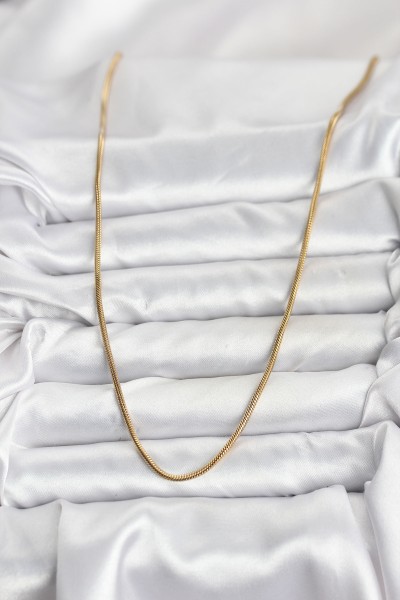 316l çelik Zincir Gold Renk 60 Cm Yılan Zincir Kadın Kolye 316l çelik Zincir Gold Renk 60 Cm Yılan Zincir Kadın Kolye