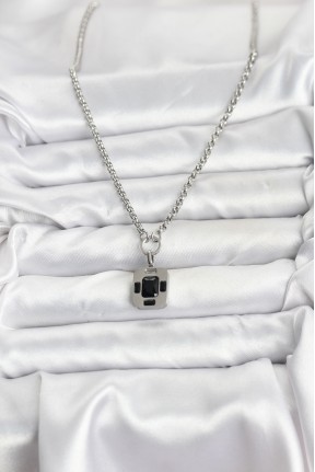 316l çelik Zincir Gümüş Renk Vintage Model Kadın Kolye 316l çelik Zincir Gümüş Renk Vintage Model Kadın Kolye