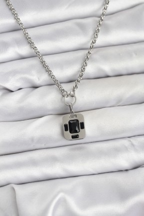 316l çelik Zincir Gümüş Renk Vintage Model Kadın Kolye 316l çelik Zincir Gümüş Renk Vintage Model Kadın Kolye