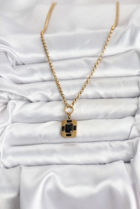 316l çelik Zincir Gold Renk Vintage Model Kadın Kolye 316l çelik Zincir Gold Renk Vintage Model Kadın Kolye