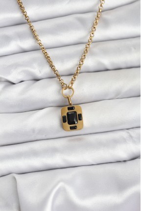 316l çelik Zincir Gold Renk Vintage Model Kadın Kolye 316l çelik Zincir Gold Renk Vintage Model Kadın Kolye