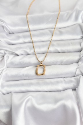 316l çelik Zincir Gold Renk Model Kadın Kolye