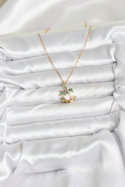 316l çelik Zincir Gold Renk Chirtsmas Bell Model Yılbaşı Temalı Kadın Kolye