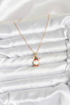 316l çelik Zincir Gold Renk Yılbaşı Teması Kadın Kolye 316l çelik Zincir Gold Renk Yılbaşı Teması Kadın Kolye