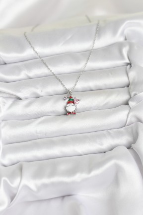 316l çelik Zincir Gümüş Renk Yılbaşı Teması Kadın Kolye 316l çelik Zincir Gümüş Renk Yılbaşı Teması Kadın Kolye