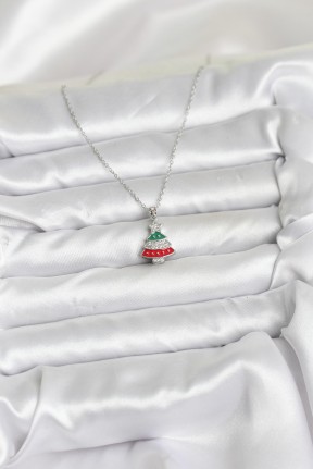 316l çelik Zincir Gümüş Ren çam Ağacı Model Zirkon Taşlı Yılbaşı Temalı Kadın Kolye 316l çelik Zincir Gümüş Ren çam Ağacı Model Zirkon Taşlı Yılbaşı Temalı Kadın Kolye