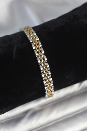 316l çelik 7 Mm Kalınlıkta Gold Ve Gümüş Renkli Erkek Bileklik 316l çelik 7 Mm Kalınlıkta Gold Ve Gümüş Renkli Erkek Bileklik