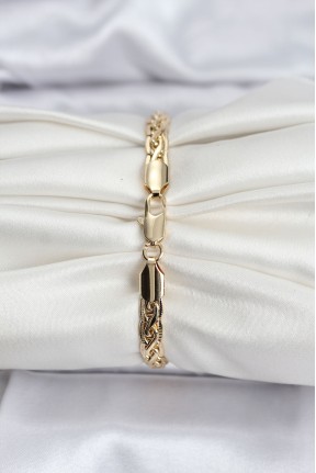 14k Gold Renk Kaplama Lazer Zincir Model Cm Kadın Bileklik 14k Gold Renk Kaplama Lazer Zincir Model Cm Kadın Bileklik