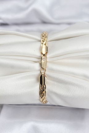 14k Gold Renk Kaplama Lazer Zincir Model Cm Kadın Bileklik 14k Gold Renk Kaplama Lazer Zincir Model Cm Kadın Bileklik