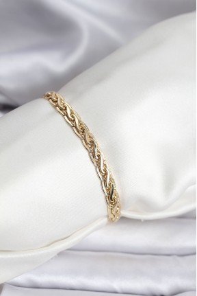 14k Gold Renk Kaplama Lazer Zincir Model Cm Kadın Bileklik 14k Gold Renk Kaplama Lazer Zincir Model Cm Kadın Bileklik