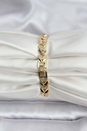 14k Gold Renk Kaplama Başak Model Cm Kadın Bileklik 14k Gold Renk Kaplama Başak Model Cm Kadın Bileklik