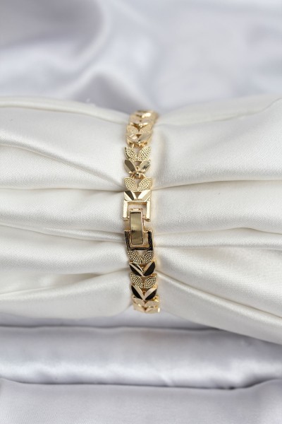 14k Gold Renk Kaplama Başak Model Cm Kadın Bileklik 14k Gold Renk Kaplama Başak Model Cm Kadın Bileklik