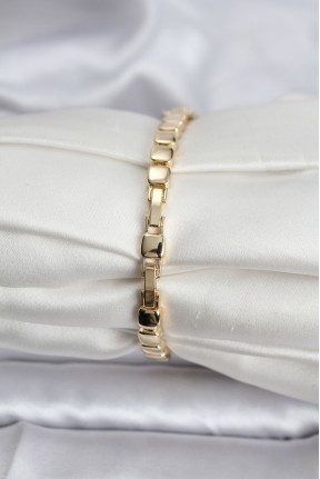 14k Gold Renk Kaplama Zirkon Taşlı Cm Kadın Bileklik 14k Gold Renk Kaplama Zirkon Taşlı Cm Kadın Bileklik