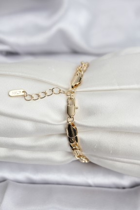 14k Gold Renk Kaplama Zincir Model Cm Kadın Bileklik 14k Gold Renk Kaplama Zincir Model Cm Kadın Bileklik