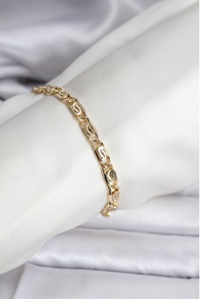 14k Gold Renk Kaplama Zincir Model Cm Kadın Bileklik 14k Gold Renk Kaplama Zincir Model Cm Kadın Bileklik