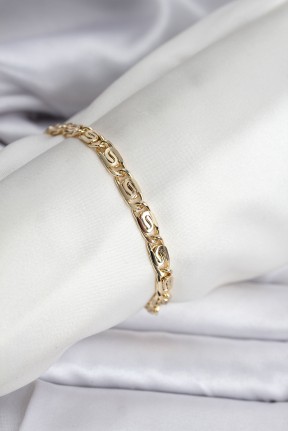 14k Gold Renk Kaplama Zincir Model Cm Kadın Bileklik 14k Gold Renk Kaplama Zincir Model Cm Kadın Bileklik