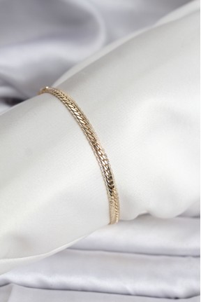14k Gold Renk Kaplama Lazer Ezme Zincir Model Cm Kadın Bileklik 14k Gold Renk Kaplama Lazer Ezme Zincir Model Cm Kadın Bileklik