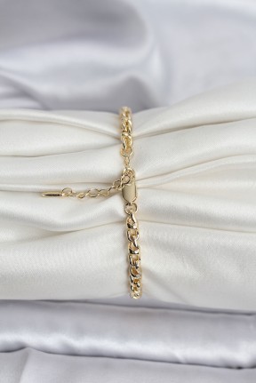 14k Gold Renk Kaplama Zincir Model Kadın Cm Bileklik 14k Gold Renk Kaplama Zincir Model Kadın Cm Bileklik