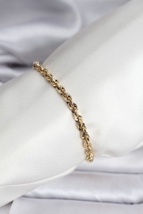 14k Gold Renk Kaplama Burgu Zincir Model Cm Kadın Bileklik 14k Gold Renk Kaplama Burgu Zincir Model Cm Kadın Bileklik