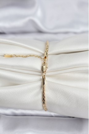 14k Gold Renk Kaplama Zincirli Model Cm Kadın Bileklik 14k Gold Renk Kaplama Zincirli Model Cm Kadın Bileklik