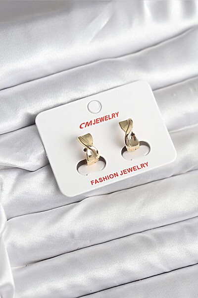 14k Gold Renk Kaplama Cm Kadın Küpe 14k Gold Renk Kaplama Cm Kadın Küpe